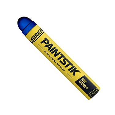 Imagem de Markal 88625- Marcador de tinta sólida de alta intensidade Painstik (Old E Paintstik) para codificação, identificação, layout e trabalho de montagem, secagem rápida, para áreas pouco iluminadas, azul
