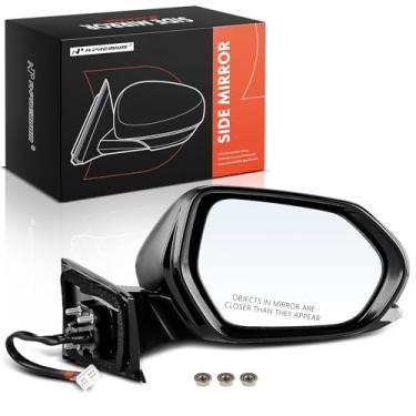 Imagem de A-Premium Espelho retrovisor elétrico do lado do passageiro - compatível com Toyota Prius 2016-2022, Prius AWD-e 2019-2022, Prius Prime - Espelho retrovisor externo externo dobrável manual aquecido
