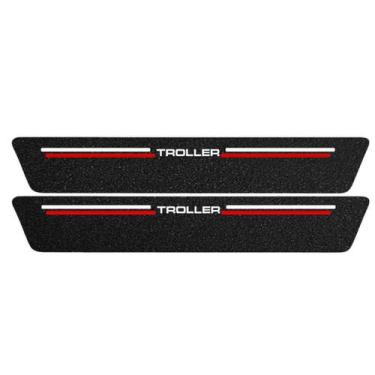 Imagem de Kit Soleira Protetora Porta Premium Red PVC - Troller - Jhow Adesivos