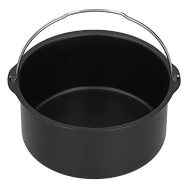 Imagem de Frita de Ar Pan, Aço Carbono de Aço Antiaderente de Cozinha de Cozinha de Cozinha de Fritadeira Elétrica Bolo (6 polegadas)