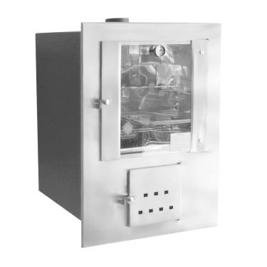 Imagem de Forno A Lenha De Embutir Com Frente Em Inox