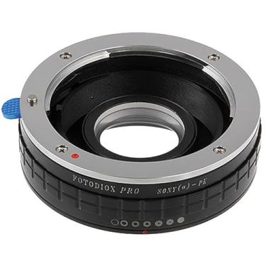 Imagem de Adaptador de montagem de lente Fotodiox Pro - Lente DSLR Sony Alpha A (e Minolta AF) para corpo de câmera SLR de montagem Pentax K (PK), com seletor de controle de abertura embutido, preto, (FX-SN-PK-PG)