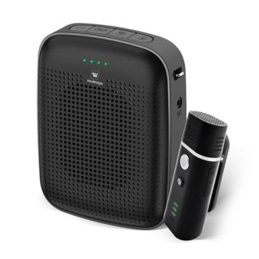 Imagem de HW HAOWORKS Amplificador De Voz Com Microfone Lapela Sem Fio - Megafone Pessoal Para Professores, Mini Sistema Som Bluetooth Portátil 15 W E Clipe Sala Aula, Oratória, Ioga, Guia Turístico A006
