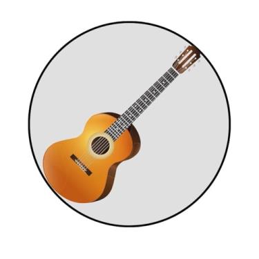 Imagem de Adesivo Decorativo Circular, Tema Música, 250mm, Redondo, Personalizado (MC-344, BOPP, 250MM)