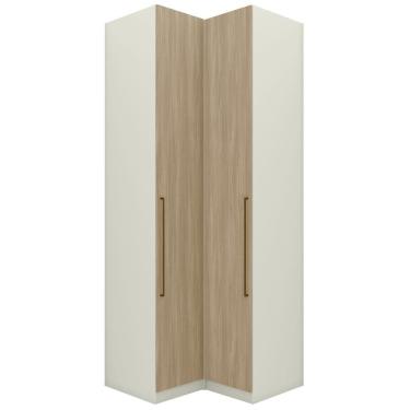 Imagem de Guarda Roupa Modulado 2 Pecas 241x80 Cm Seletto Areia Jequitiba Henn Areia Jequitiba