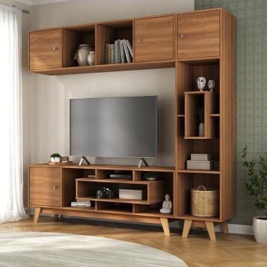 Imagem de Estante Home para Tv até 65 Polegadas com 3 Portas Concept Yescasa Nogal