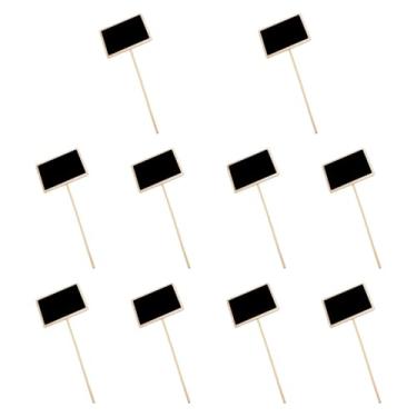 Imagem de WeiLaiKeQi Placas de quadro-negro, quadro de memorandos, 10 peças, estilo vintage, versátil, ideal para presente, etiquetas de preço, etiqueta de quadro-negro, 8x6x11cm