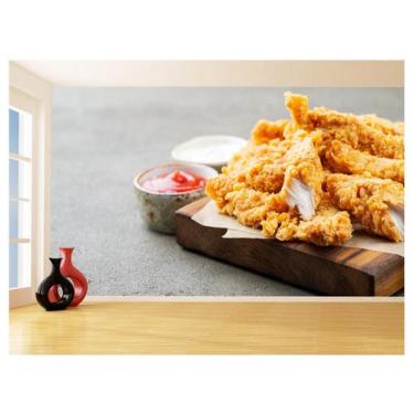 Imagem de Papel De Parede Alimentos Peixe Empanado Frito 3,5M Al330 - Você Decor