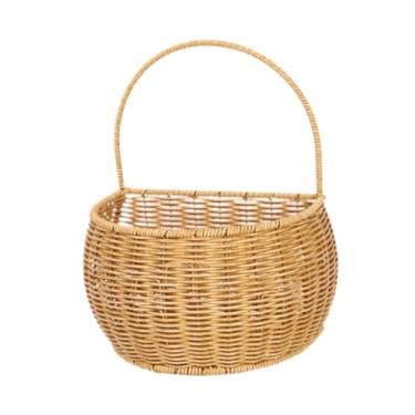 Imagem de Ｂｅｓｇａ Cesta de armazenamento suspensa, organizador de frutas e artigos diversos, recipiente organizador decorativo feito à mão, cesta de frutas suspensa, L