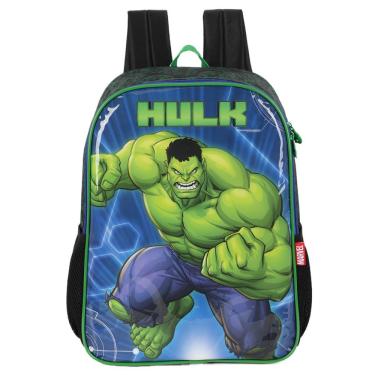 Imagem de Mochila Alças Infantil Vingadores Hulk Marvel Azul