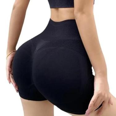 Imagem de Shorts de Yoga de Cintura Alta - Modelador de Bumbum, Secagem Rápida e