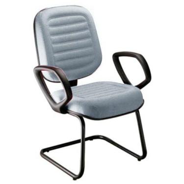 Imagem de Cadeira Diretor Para Escritório Linha Blenda Cinza - DESIGN OFFICE MÓV