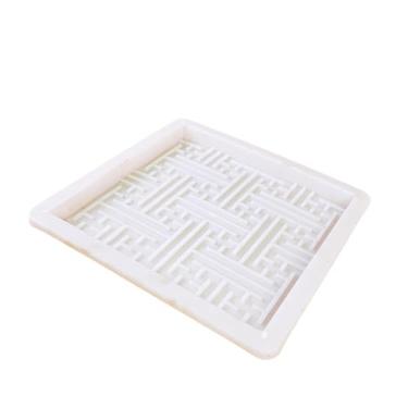 Imagem de Generic Modelo de roteador de tijolo de concreto e cimento, leve, artesanal, decoração exclusiva, modelo de piso de ladrilho para pátio externo, Style D