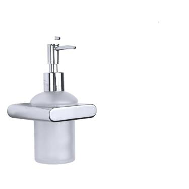 Imagem de Conjunto organizador de banheiro - Dispensador de sabonete, porta-toalhas e suporte para papel higiênico - Ferragens, Dispensador de sabonete