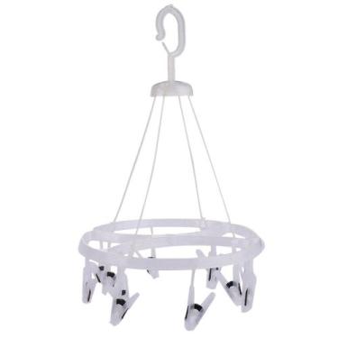 Imagem de Varal de Plástico 12 Prendedores Redondo Cristal - Tudo em Caixa - Gen