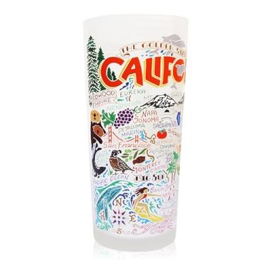 Imagem de Catstudio Copo de bebida, copo de vidro fosco da Califórnia para cozinha, copos de bebida, copo de 425 g lavável na lava-louças para amantes da Califórnia