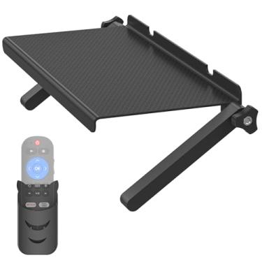 Imagem de Prateleira superior ajustável para TV de 33 cm de largura, suporte de prateleira superior de tela, suporte de montagem superior de prateleira de TV para dispositivos de streaming, caixa de cabo,