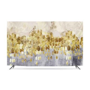 Imagem de HSTANGKY Capa de TV Cobertura contra poeira de TV interna para tela plana LCD LED capa de TV espessa capa de TV universal para televisão/computador TV sala de estar decoração de quarto - árvore 1||80