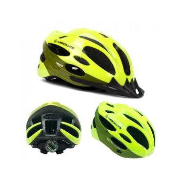 Imagem de Capacete Ciclismo Bike Absolute Nero Wt032 Led Pisca Viseira, Amarelo,