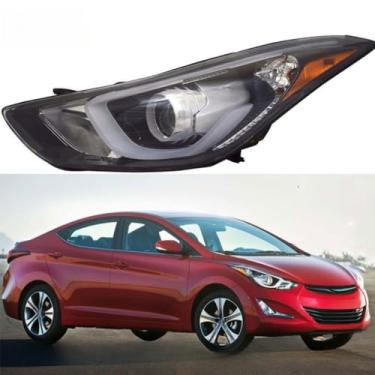 Imagem de Lâmpada de neblina esquerda direita LED luz diurna frontal LED conjunto de farol lâmpada de canto ampla compatível com Elantra 2011-2013 (direita)