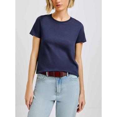 Imagem de Blusa Manga Curta Hering 0241 Feminina Básica Algodão T. P/EXG, G, Ax7