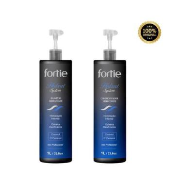 Imagem de Kit fortie hidrat sistem 1l shampoo e máscara profissional - 000486