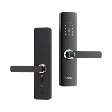 Imagem de Fechadura Eletronica Inteligente Digital Biométrica WKZW-N08, Tuya APP, 8 Formas Acesso, Para Portas 4-6.4cm