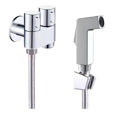Imagem de Ducha Higiênica Completa Cromado Registro 2 Saídas Chuveirinho e Suporte