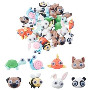 Imagem de DELORIGIN 32 peças de alfinetes divertidos de animal fofo tartaruga peixe tachas de polegar decorativas abelha filhote de cachorro pinos engraçados tachinha de polegar para quadro de avisos foto