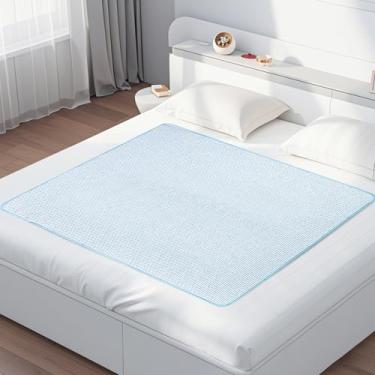Imagem de Almofadas de cama laváveis para incontinência, 101,6 cm x 139,7 cm, grandes, reutilizáveis, impermeáveis, macias para urina, adultos, idosos, mulheres, crianças e animais de estimação, almofada