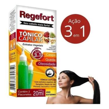 Imagem de Tonico Capilar 3 em 1 Caspa Queda Oleosidade Extratos Vegetais Regefor