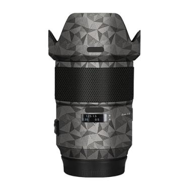 Imagem de Adesivo de câmera antiarranhões com tampa de lente para Tamron SP 35 mm F1.4 adequado para Canon EF Mount Película Protetora Decalque 35 1.4 (Triângulo Titânio)