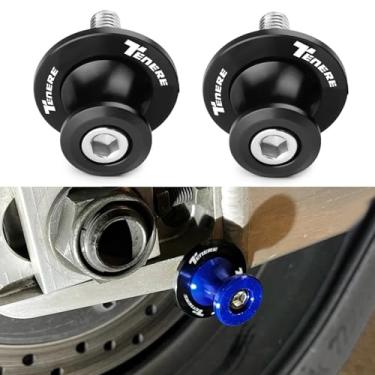 Imagem de Carretéis deslizantes de braço oscilante TENERE 700 M6 - 2 peças de carretéis de suporte de motocicleta de 6 mm para Tenere 700 Rally World Raid 2020-2025 XT600 XTZ660 XTZ750 XT1200 - Preto