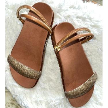 Imagem de Sandalia Papete Strass Bananinha com traseira Duas formas de usar regu