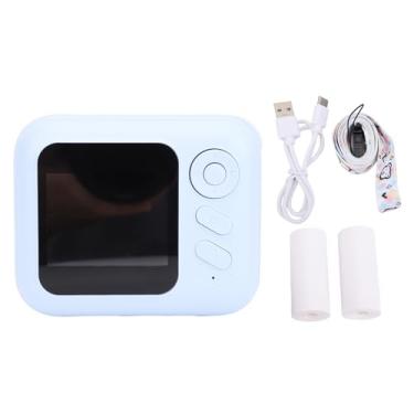 Imagem de Jectse Câmera Instantânea de Zoom Digital de 48MP HD, Tela de 2 Polegadas, Timer, Impressão Sem água Em B&W, Construção de Silicone ABS, Luz Solar Lightable, Clara, Duradouro (BLUE)