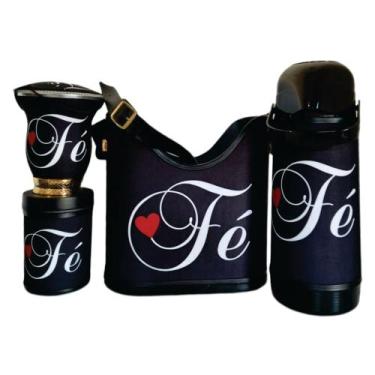 Imagem de Kit Chimarrão Completo 5 Itens Fé Preto - CONECTA CHIMA