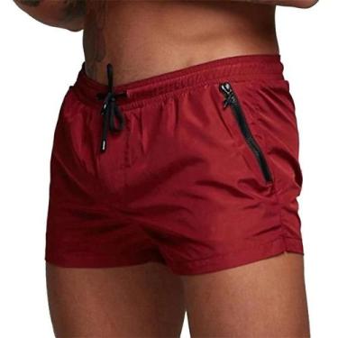 Imagem de Calção de banho masculino, verão, shorts praia, calção boxer, maiô - L