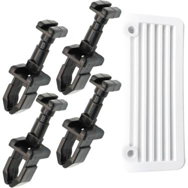 Imagem de 4 peças de substituição de clipes de trava de ventilação de trailer para portas de ventilação de geladeira Norcold 1/2 polegada Tipos de trava