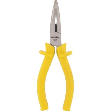 Imagem de Alicate Bico Meia Cana 6" Curvo Vanádio Isolado 1000v Vonder