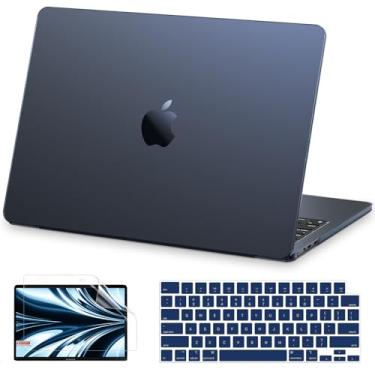 Imagem de AKIT Compatível com MacBook Air 15 polegadas 2025 2024 2023 M4 M3 M2 A3241 A3114 A2941, [Ultrafina] [Correspondência de cores oficiais] Capa + protetor de tela + capa de teclado para Mac Air 15
