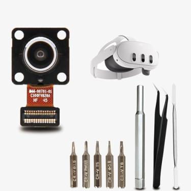 Imagem de Replacement Positioning Camera Sensor for Oculus Quest 3 Headset, Repair Kit Compatible with Quest 3 Headset, Accessories Repair Parts Including Screwdrivers, Tweezers, Pry Tool,4 Thumbstick Grips