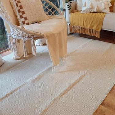 Imagem de Casa Coeva - Tapete Artesanal Algodão Sala Quarto Slim Areia 200 X 300