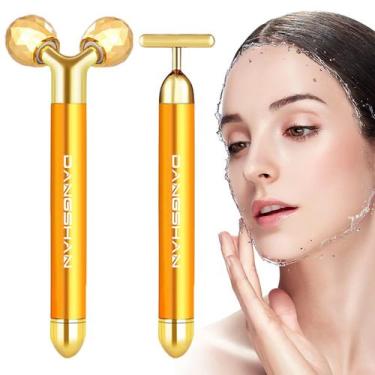Imagem de Massageador facial elétrico DANGSHAN 24k Golden Facial Massager