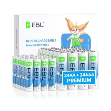 Imagem de Bateria EBL AA AAA 48 Combo Pack de 1,5 V de alto desempenho