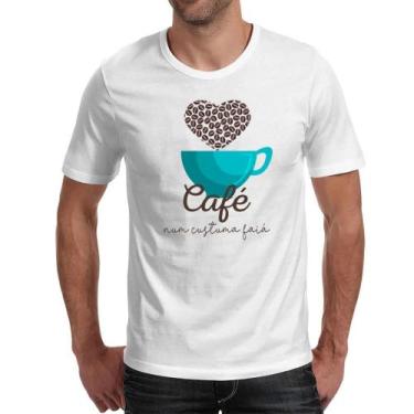 Imagem de Camiseta Unissex Cafe num custuma faia - Alearts, GG