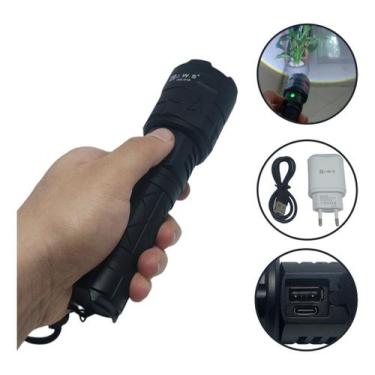 Imagem de Lanterna Tática Super Potente com LED V3 de Longo Alcance WS-618 - JWS