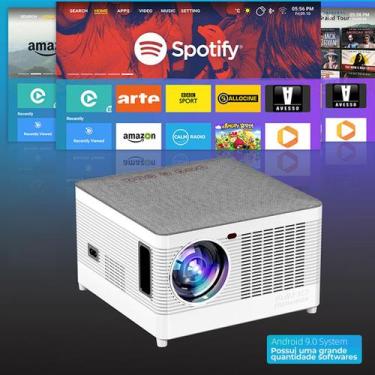 Imagem de Projetor LCD Full HD 1920X1080p 4000 Lumens 5G WiFi Bluetooth Espelham
