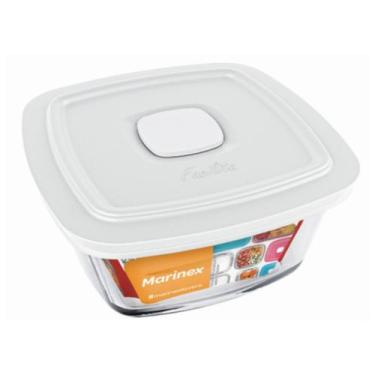 Imagem de Pote De Vidro Quadrado Marinex Facilita Vap C/ Tampa 2L 1Un - NADIR FI
