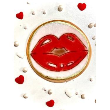Imagem de SM23 Estêncil lábios para confeitaria e artesanato. - confeitaria dos 
