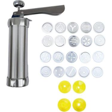 Imagem de Máquina De Fazer Biscoitos Bolacha Cookie Press 20 Moldes - MARKELK